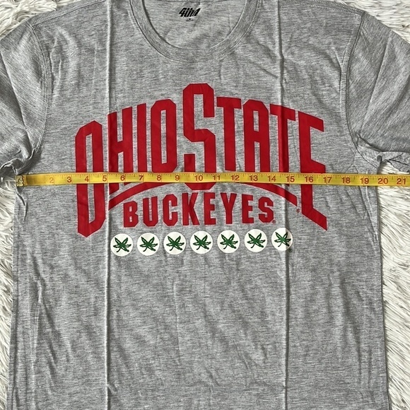4th and 1 Ohio State buckeyes shorts sleeve gray athletic Arched tee Medium - Picture 7 of 13
